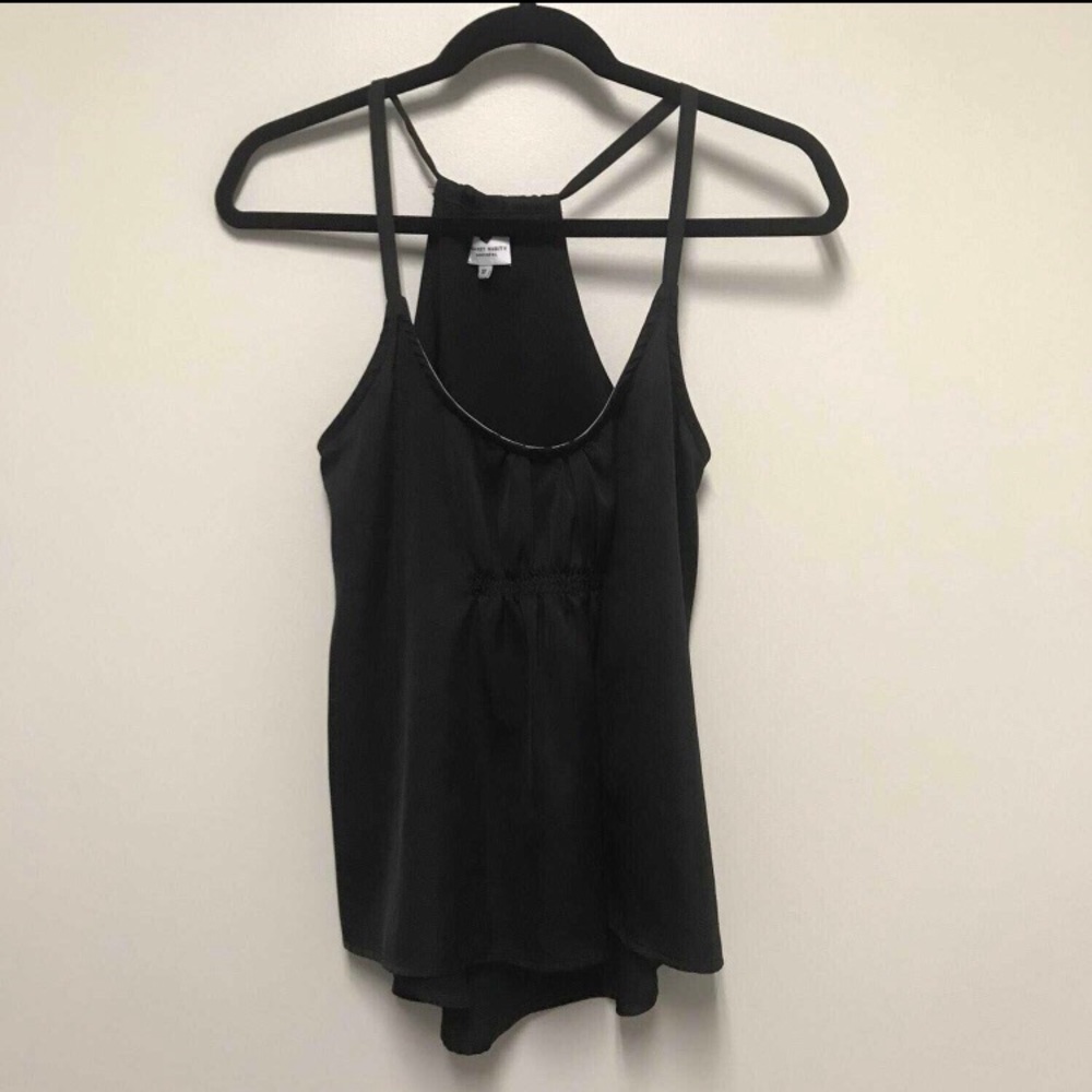 Against Nudity black satin top